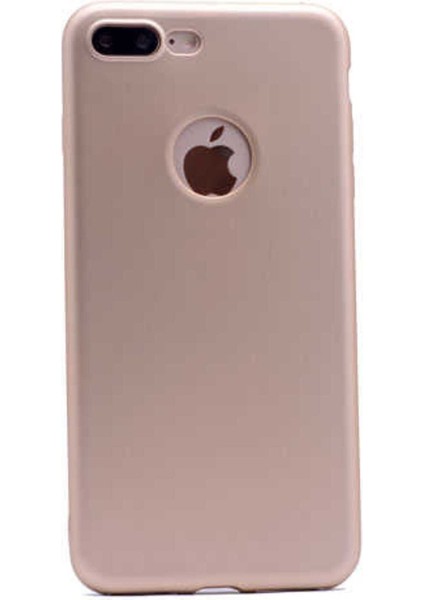 Apple iPhone 7 Plus Uyumlu Kılıf Zore Premier Silikon Kapak, Gold