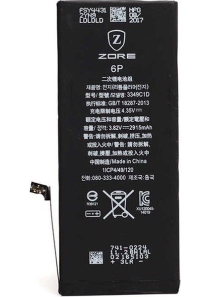 Apple iPhone 6 Plus Uyumlu Zore Orjinal Max Batarya