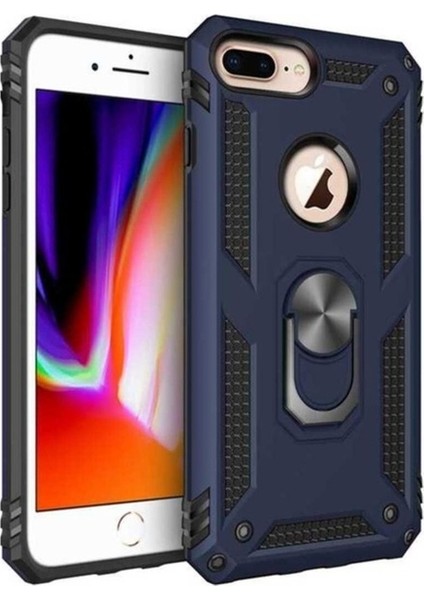 Apple iPhone 7 Plus Uyumlu Kılıf Zore Vega Kapak, Mavi