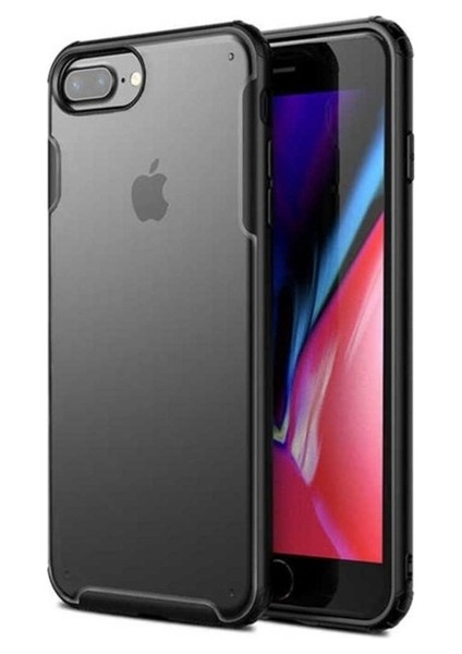 Apple iPhone 7 Plus Uyumlu Kılıf Zore Volks Kapak, Siyah
