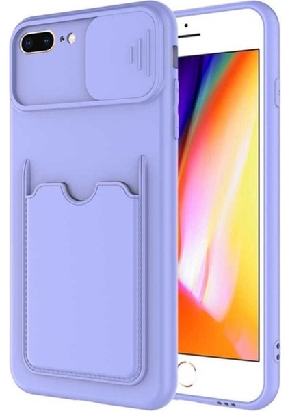 Apple iPhone 7 Plus Uyumlu Kılıf Zore Kartix Kapak, Lila