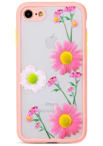 Apple iPhone 7 Uyumlu Kılıf Zore Fily Kapak, Pembe
