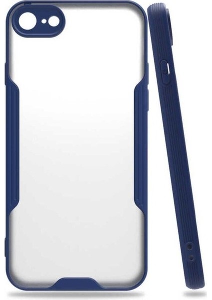 Apple iPhone 7 Uyumlu Kılıf Zore Parfe Kapak, Lacivert