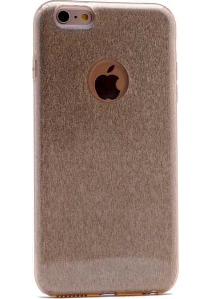 Apple iPhone 7 Uyumlu Kılıf Zore Shining Silikon, Gold
