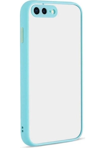 Apple iPhone 8 Plus Uyumlu Kılıf Zore Hux Kapak, Turkuaz