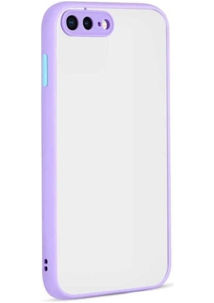 Apple iPhone 8 Plus Uyumlu Kılıf Zore Hux Kapak, Lila
