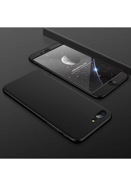 Apple iPhone 8 Plus Uyumlu Kılıf Zore Ays Kapak, Siyah