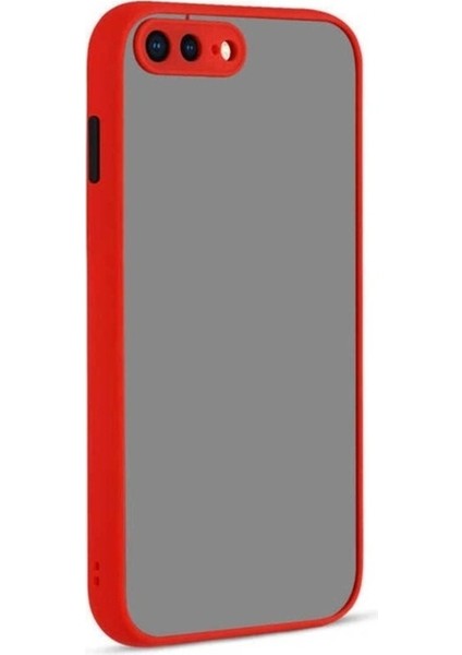 Apple iPhone 8 Plus Uyumlu Kılıf Zore Hux Kapak, Kırmızı
