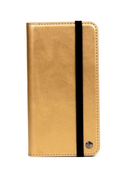 Apple iPhone 8 Plus Uyumlu Kılıf Zore Multi Cüzdan Kılıf, Gold