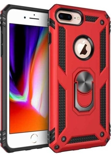 Apple iPhone 8 Plus Uyumlu Kılıf Zore Vega Kapak, Kırmızı