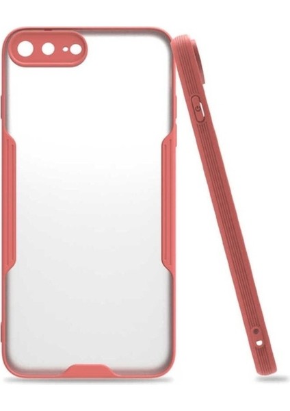 Apple iPhone 8 Plus Uyumlu Kılıf Zore Parfe Kapak, Pembe