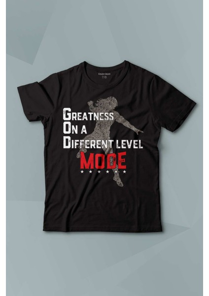 Çocuk Tişört God Mode Roman Reigns Amerikan Güreşi Spor Boks Siyah Baskılı T-Shirt