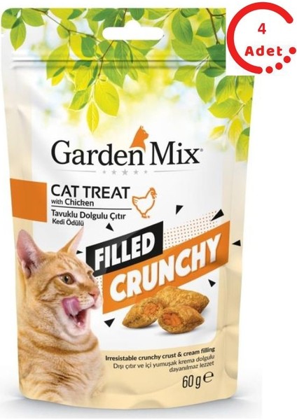 Tavuk Içi Dolgulu Kedi Ödülü 60 gr x 4 Adet