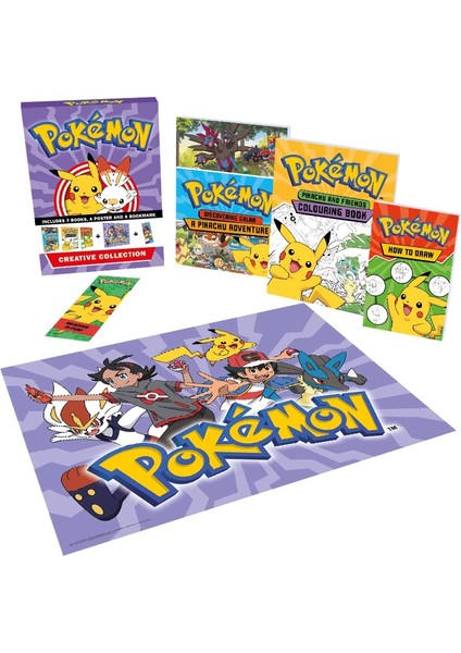 Pokemon A Pikachu Adventure - Pokemon Colouring Book - Pokemon How To Draw + Poster - Ayraç