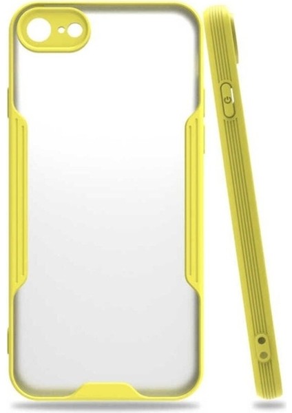 Apple iPhone Se 2020 Uyumlu Kılıf Zore Parfe Kapak, Sarı