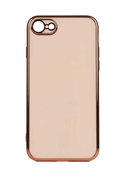 Apple iPhone Se 2022 Uyumlu Kılıf Zore Bark Kapak, Rose Gold