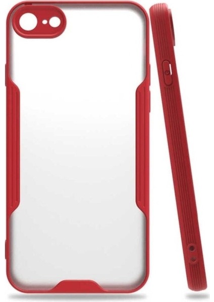 Apple iPhone Se 2020 Uyumlu Kılıf Zore Parfe Kapak, Kırmızı