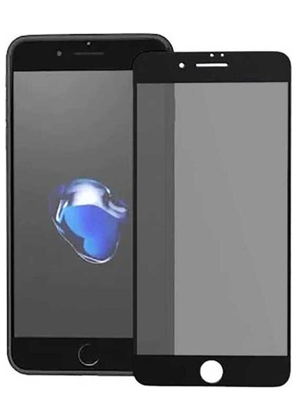 Apple iPhone Se 2022 Uyumlu Hayalet Ekran Koruyucu Davin Privacy Mat Seramik Ekran Filmi, Siyah