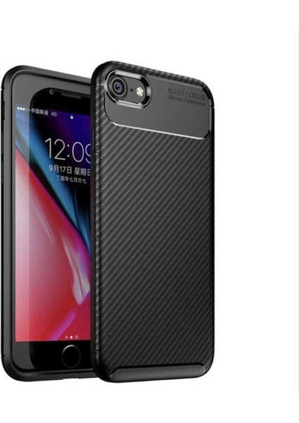 Apple iPhone Se 2022 Uyumlu Kılıf Zore Negro Silikon Kapak, Siyah