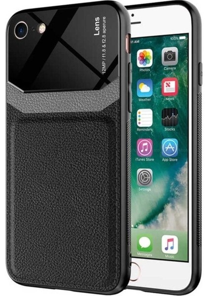 Apple iPhone Se 2022 Uyumlu Kılıf Zore Emiks Kapak, Siyah
