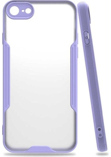Apple iPhone Se 2022 Uyumlu Kılıf Zore Parfe Kapak, Mor