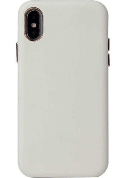Apple iPhone x Uyumlu Kılıf Zore Eyzi Kapak, Beyaz