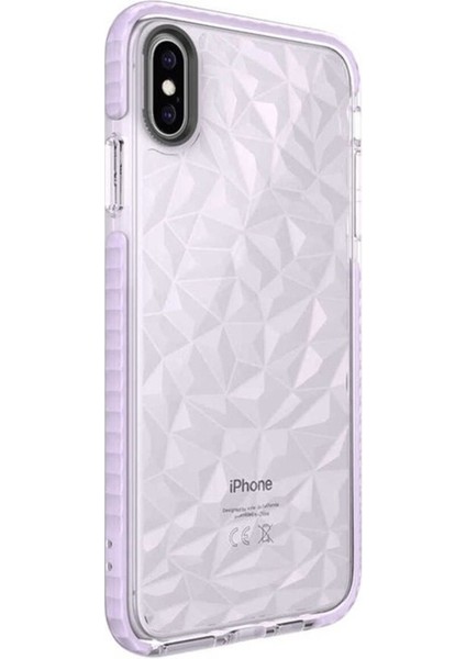 Apple iPhone x Uyumlu Kılıf Zore Buzz Kapak, Mor