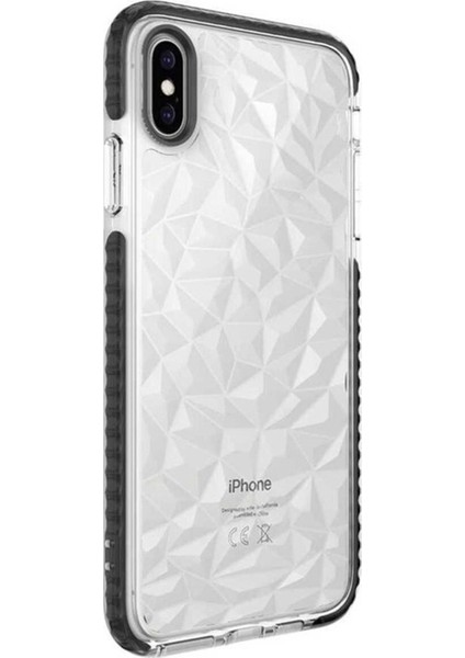 Apple iPhone x Uyumlu Kılıf Zore Buzz Kapak, Siyah