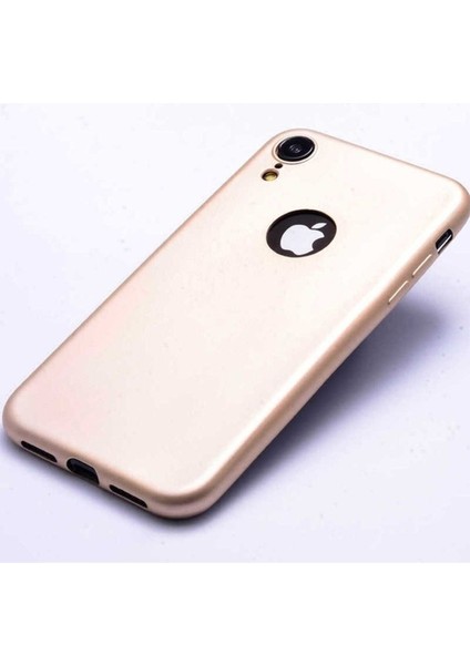 Apple iPhone Xr Uyumlu Kılıf Zore Premier Silikon Kapak, Gold