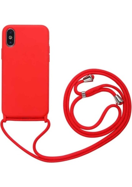 Apple iPhone x Uyumlu Kılıf Zore Ropi Kapak, Kırmızı