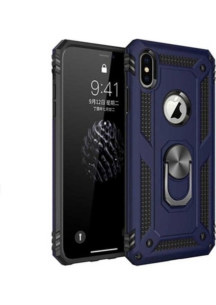 Apple iPhone x Uyumlu Kılıf Zore Vega Kapak, Mavi