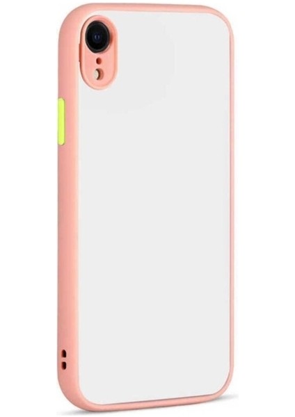 Apple iPhone Xr Uyumlu Kılıf Zore Hux Kapak, Pembe