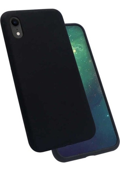 Apple iPhone Xr Uyumlu Kılıf Zore Silk Silikon, Siyah