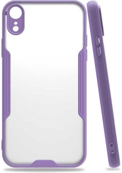 Apple iPhone Xr Uyumlu Kılıf Zore Parfe Kapak, Mor