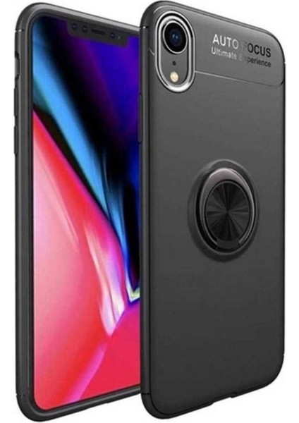 Apple iPhone Xr Uyumlu Kılıf Zore Ravel Silikon Kapak, Siyah