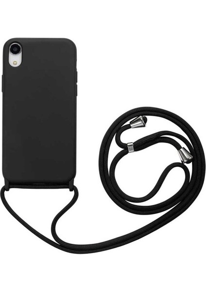 Apple iPhone Xr Uyumlu Kılıf Zore Ropi Kapak, Siyah