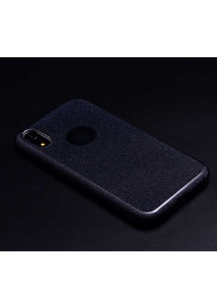 Apple iPhone Xr Uyumlu Kılıf Zore Shining Silikon, Siyah