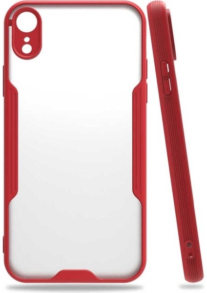 Apple iPhone Xr Uyumlu Kılıf Zore Parfe Kapak, Kırmızı