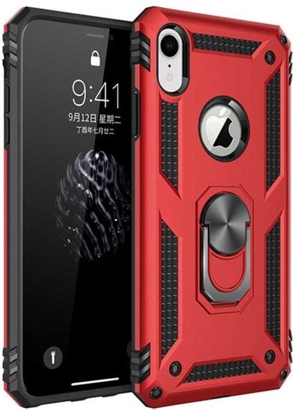 Apple iPhone Xr Uyumlu Kılıf Zore Vega Kapak, Kırmızı