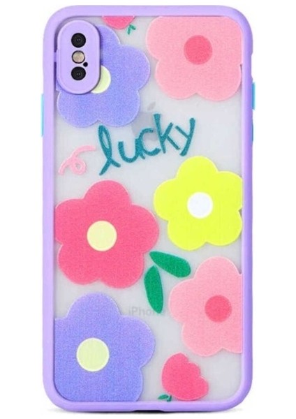 Apple iPhone Xs Max Uyumlu Kılıf Zore Fily Kapak, Lila