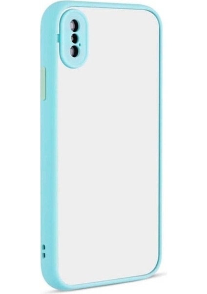 Apple iPhone Xs Max Uyumlu Kılıf Zore Hux Kapak, Turkuaz