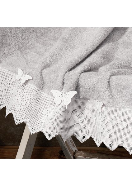 Katre 3 Boyutlu Kelebek Nakışlı Yüz Havlusu (50 x 90 Cm) modelleri