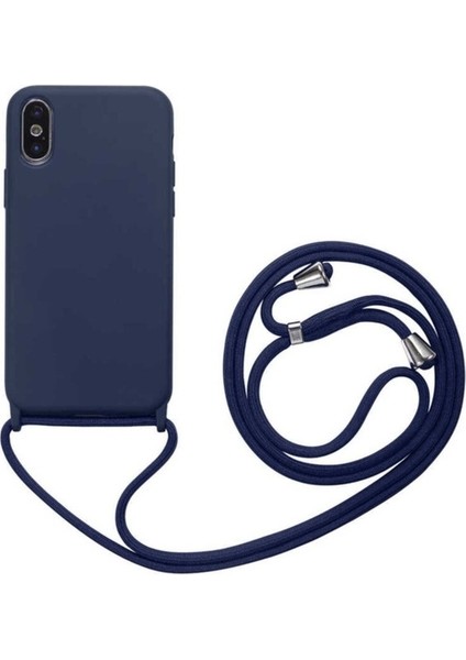 Apple iPhone Xs Max Uyumlu Kılıf Zore Ropi Kapak, Lacivert