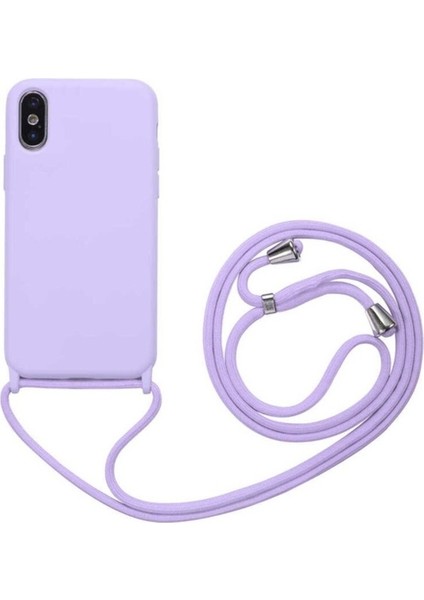 Apple iPhone Xs Max Uyumlu Kılıf Zore Ropi Kapak, Mor