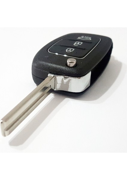 Hyundai Accent Uyumlu Anahtar Kabı Kumanda Kabı Oto Anahtarlık Vidali Logolu HYN17 Uçlu Sol Kanal modelleri