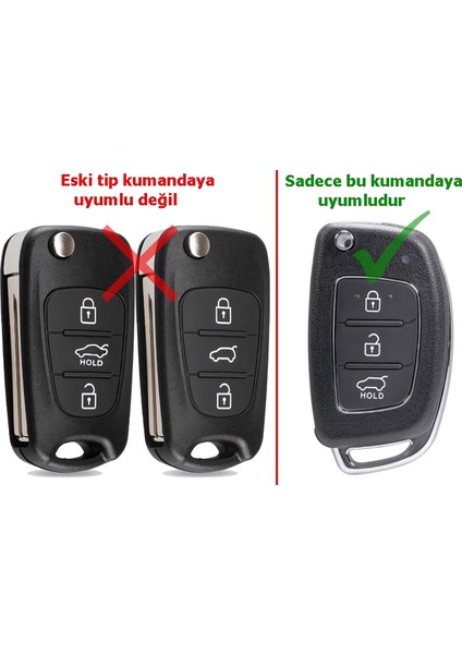 Hyundai Accent Uyumlu Anahtar Kabı Kumanda Kabı Oto Anahtarlık Vidali Logolu HYN17 Uçlu Sol Kanal indirimleri