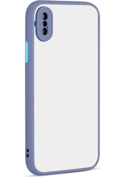 Apple iPhone Xs Uyumlu Kılıf Zore Hux Kapak, Mor