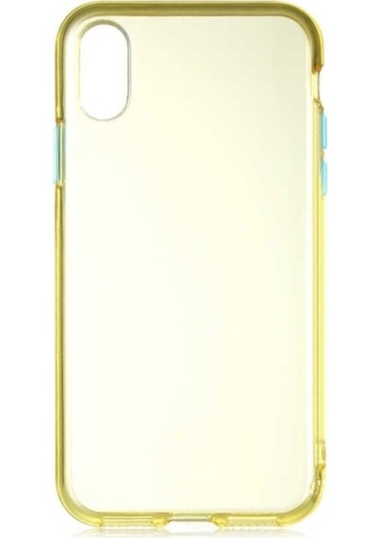 Apple iPhone Xs Uyumlu Kılıf Zore Bistro Kapak, Sarı