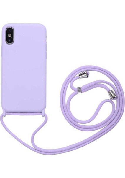 Apple iPhone Xs Uyumlu Kılıf Zore Ropi Kapak, Mor