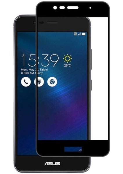 Asus Zenfone 3 ZE552KL Uyumlu Zore Ekranı Tam Kaplayan Düz Cam Koruyucu